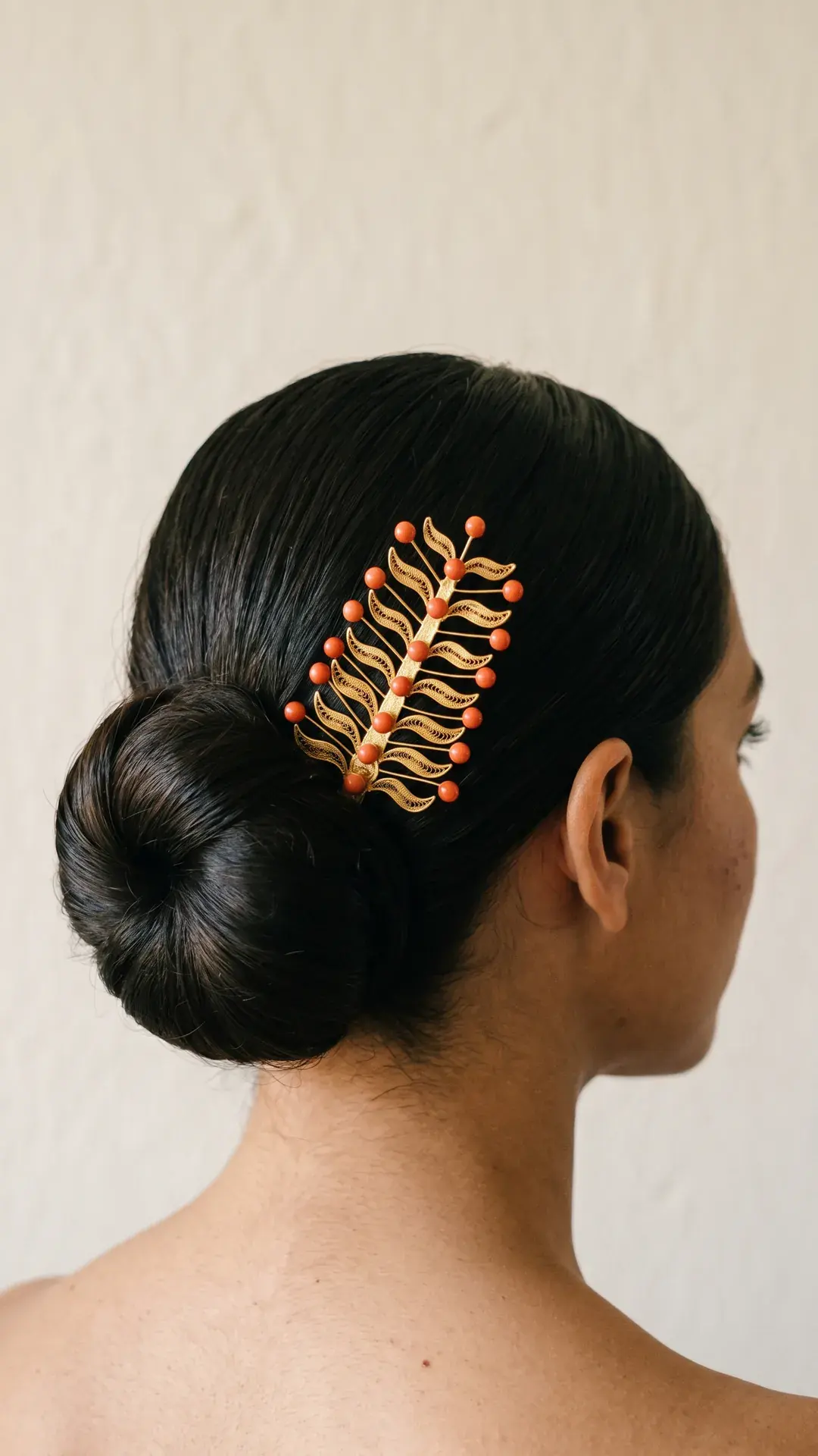 Pajuela con coral — en uso